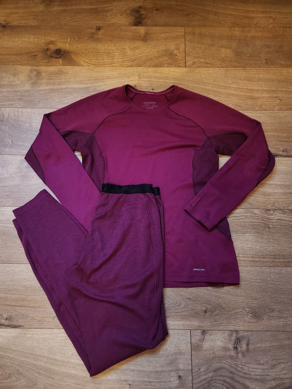 Patagonia Womens Purple Thermal Baselayer Small Full Set Capilene 3 Midweight